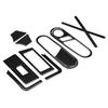 12pcs Car Door Inner Handle Carbon   Glass Lift   Cover Trim Fit for   12-19