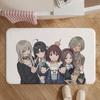 Anime-girls Band cryS Floor Mat Soft Non-Slip Bath Mat, Bedside Carpet, Absorbent Doormat for Home