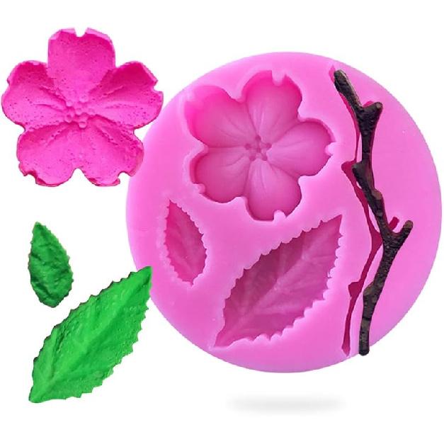 Rolin Roly 3PCS Butterfly Fondant Silicone mold Butterflies Cake Molds 3D Animal Candy Mould 3 Cavities DIY Decorating Desserts Mould for Jelly