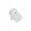 1-gang Round Flat Socket Extender 16A + 2-gang White/Blue