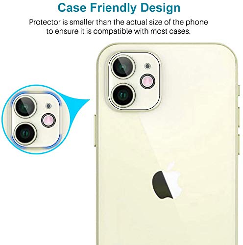 

Careflection Premium 3D Tempered Glass Camera Protector For Iphone 12 Mini Camera Protector, Bubble Free Tempered Glass 12 серебряный