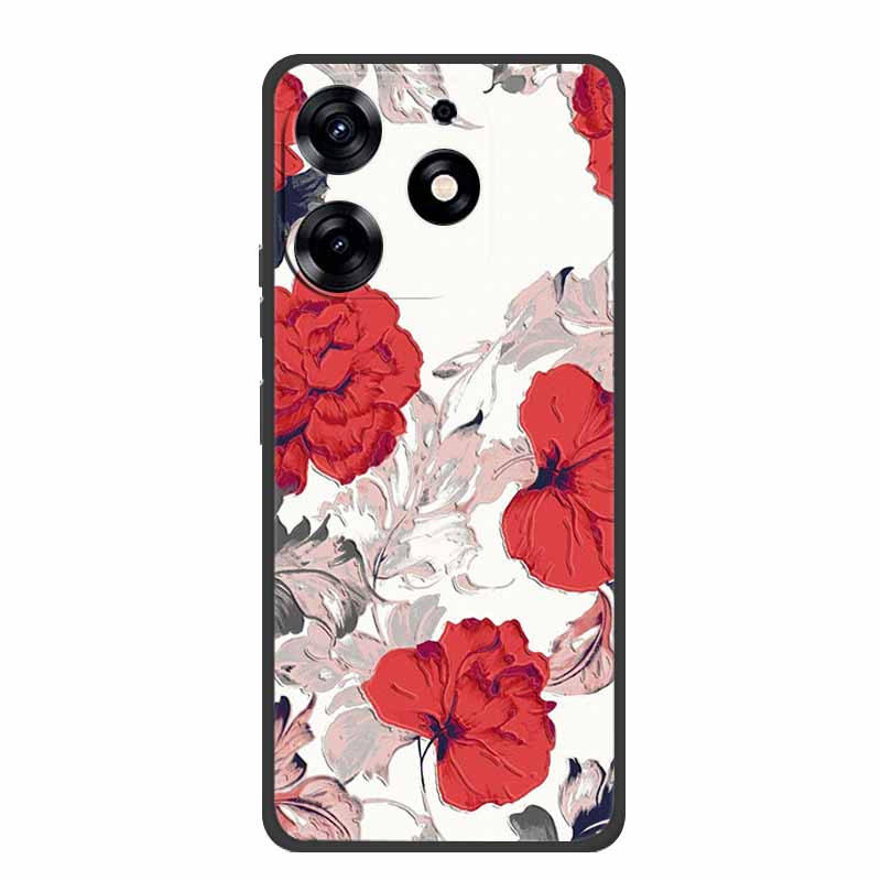 3D Emboss Case For Realme C61 Phone Case Relief Flowers Shockproof Silicone Soft Coque For Realme C61 Back Cover Case RealmeC61