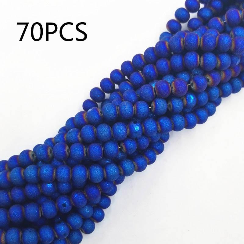 70/108pcs 8mm Glass Loose Beads DIY Handmade Accessories for Bracelet Necklace  Jewelry Making