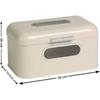 Bread Box - Echtwerk - Metal - Cream Color - Dimensions 30x20x15.5 Cm - Vintage Style