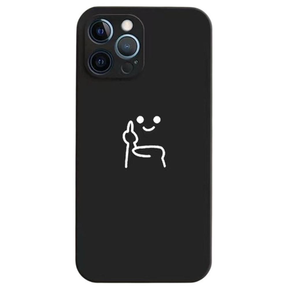 

For iPhone 15 Pro Case Art Line Painting TPU Shockproof Phone Cover B