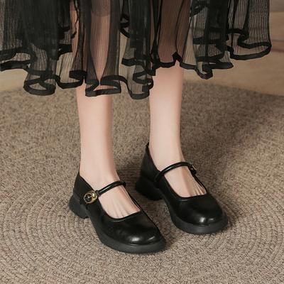Echt lederen platte schoen voor Huizhou damesschoenen druivenmoeder hetzelfde loafer schoenen platform veelzijdig Britse stijl kleine leren schoenen dames
