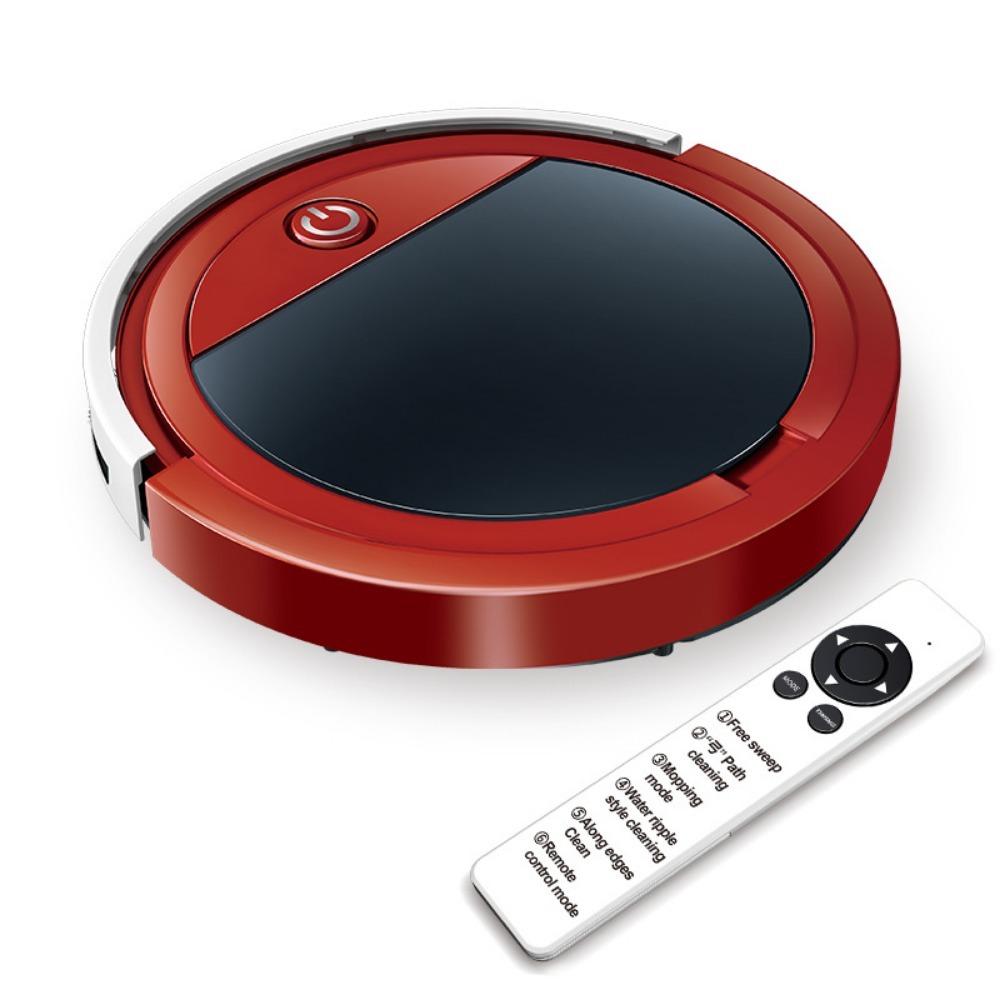 Inteligentní zametací robot pro domácnost s dálkovým ovládáním, nádržkou na vodu, čisticí stroj, automatický vysavač, zametací a vytírací stroj