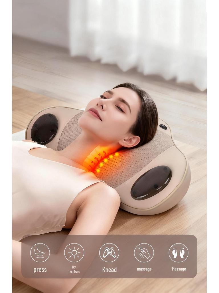 AUX Multifunctional Electric Neck, Back, and Shoulder Massager Pillow