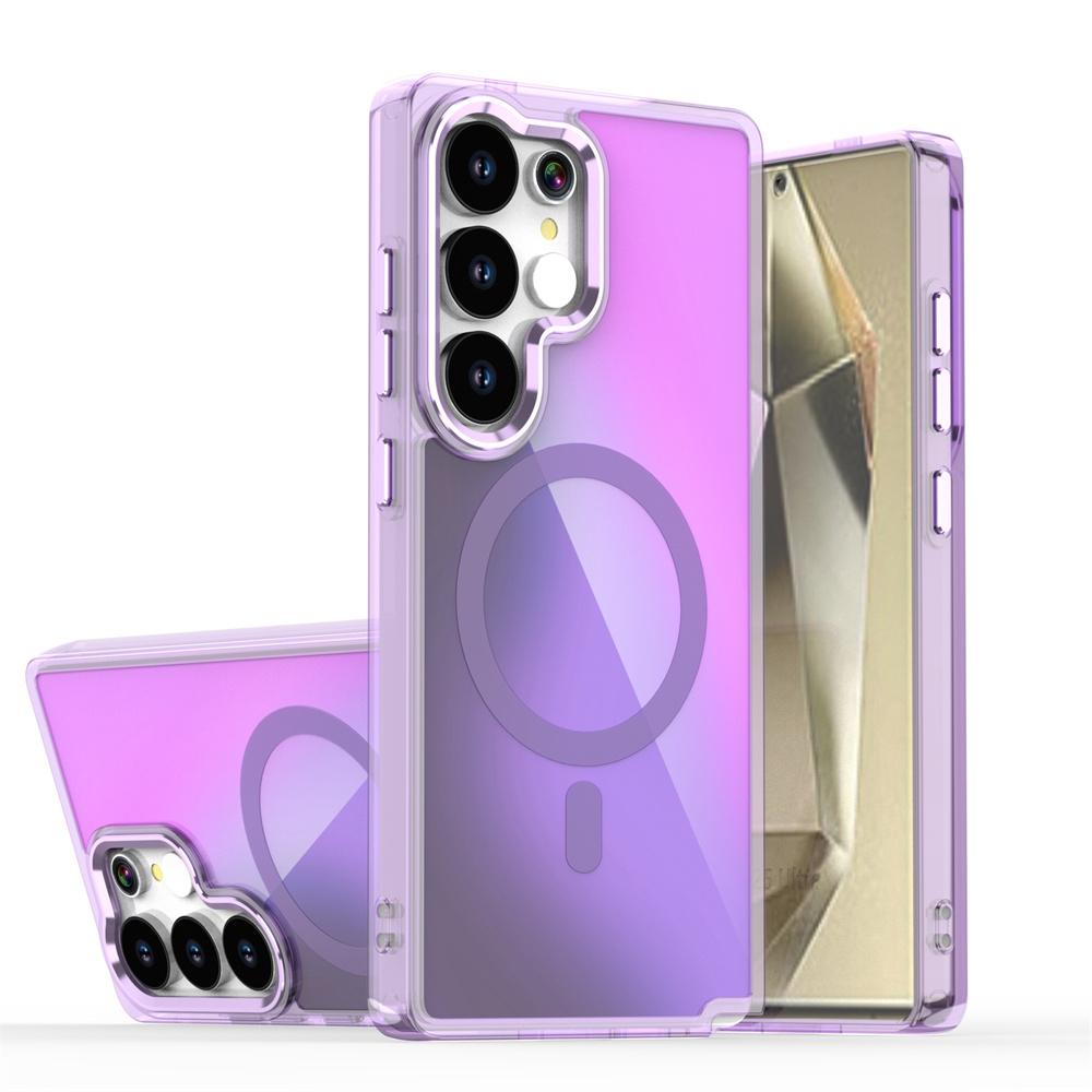 New Laser Gradient Translucent Magnetic Phone Case for Samsung Galaxy S26 S25 S24 Ultra S25FE A57 A37 A17 A56 For Magsafe Cover