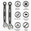 Durability High Carbon Steel Dual-use Spanner Hollow Out Extended Plum Blossom Wrench Thick Hand Tool For 6-15mm Screws