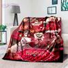 Creativity Animation Helluva Boss Blitzo Adult Soft Plush Flannel Blanket Throw Blanket Living Room Bedroom Bed Sofa Badspread