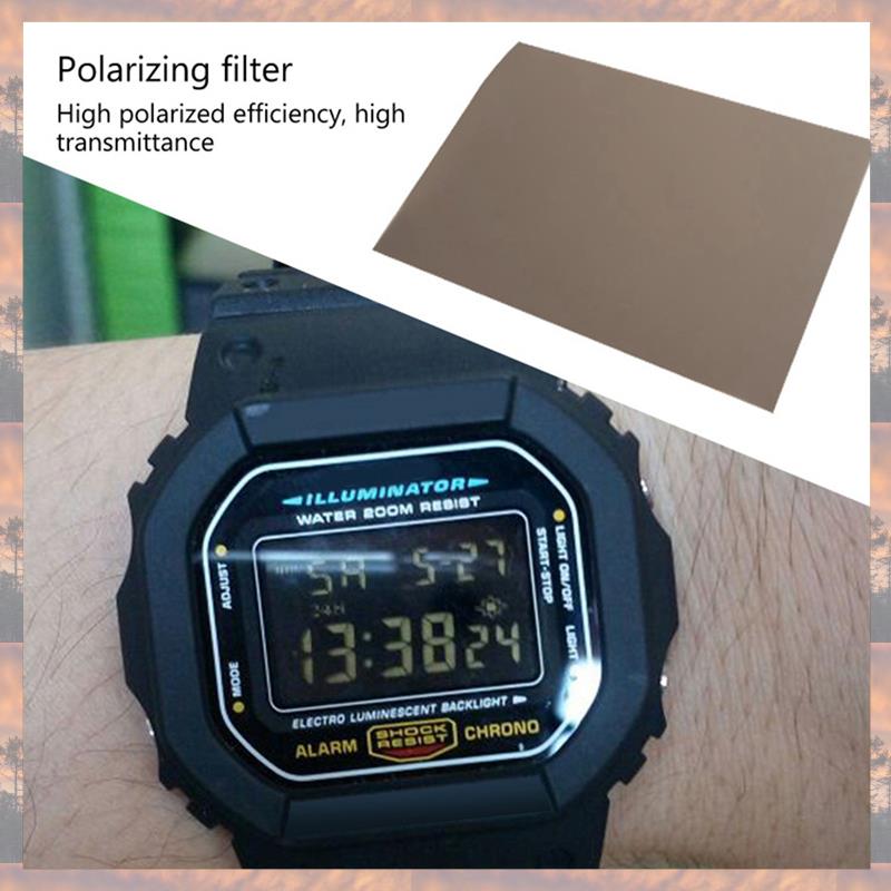 2025 Trend Linjär Polariseringsfilm LCD/LED Polariserat Filter Polariserande Filmark För Polarisationsfotografi 5 ST