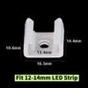 20/50/100pcs LED Neon Strip Fixed Clip Plastic Connector 6/10/20mm Flexible Silicone Tube Holder Strip Lights Buckle Accessories