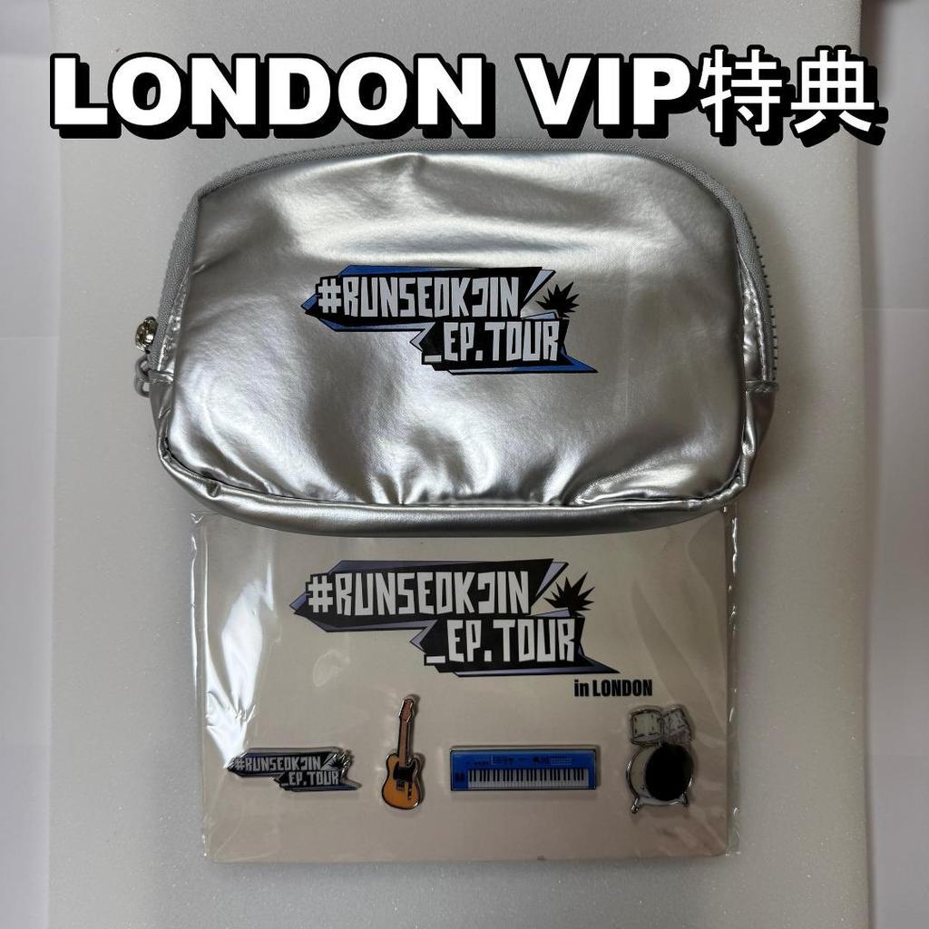[USED] BTS JIN London VIP Exclusive Admission Bonus Pouch & Pin Badge