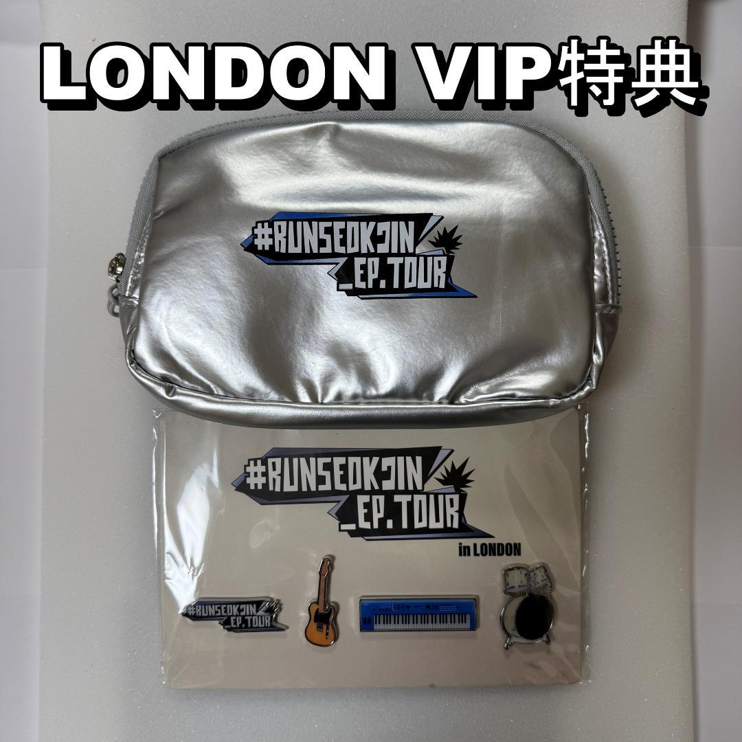 

[USED] BTS JIN London VIP Exclusive Admission Bonus Pouch & Pin Badge