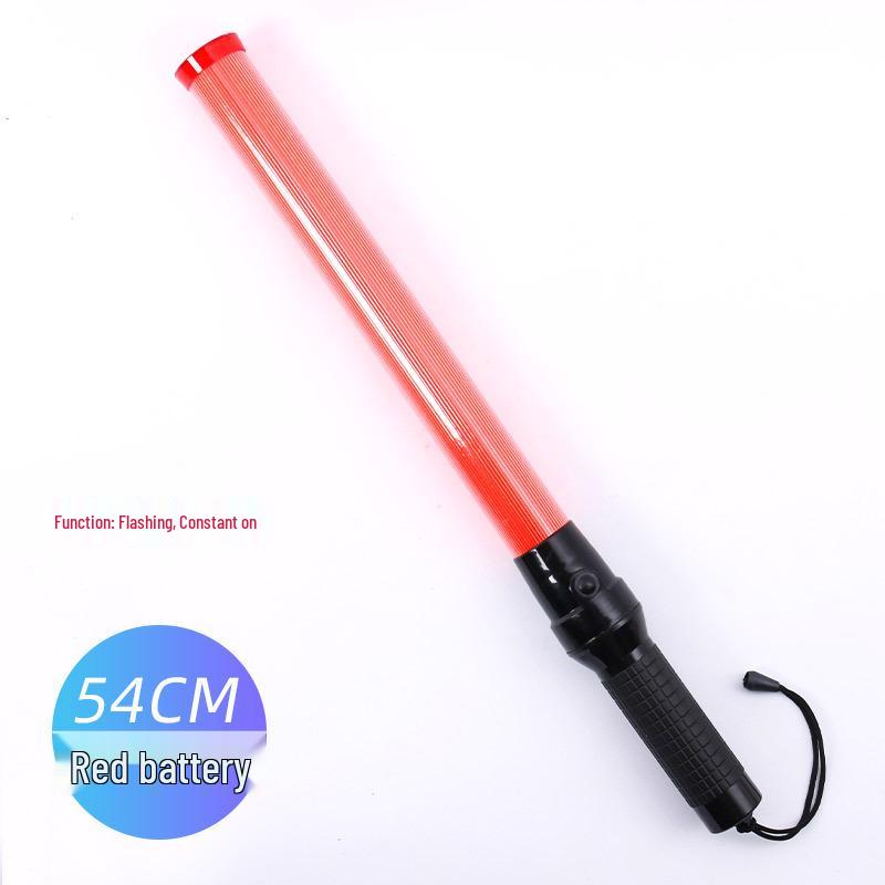 Rechargeable LED Traffic Baton with Emergency Whistle and Flashing Strobe