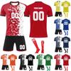 Personalisierte T-Shirts Set Herren Mädchen Mit Nummer Benutzerdefinierte Fußballtrikots Für Jungen Trainingsanzug