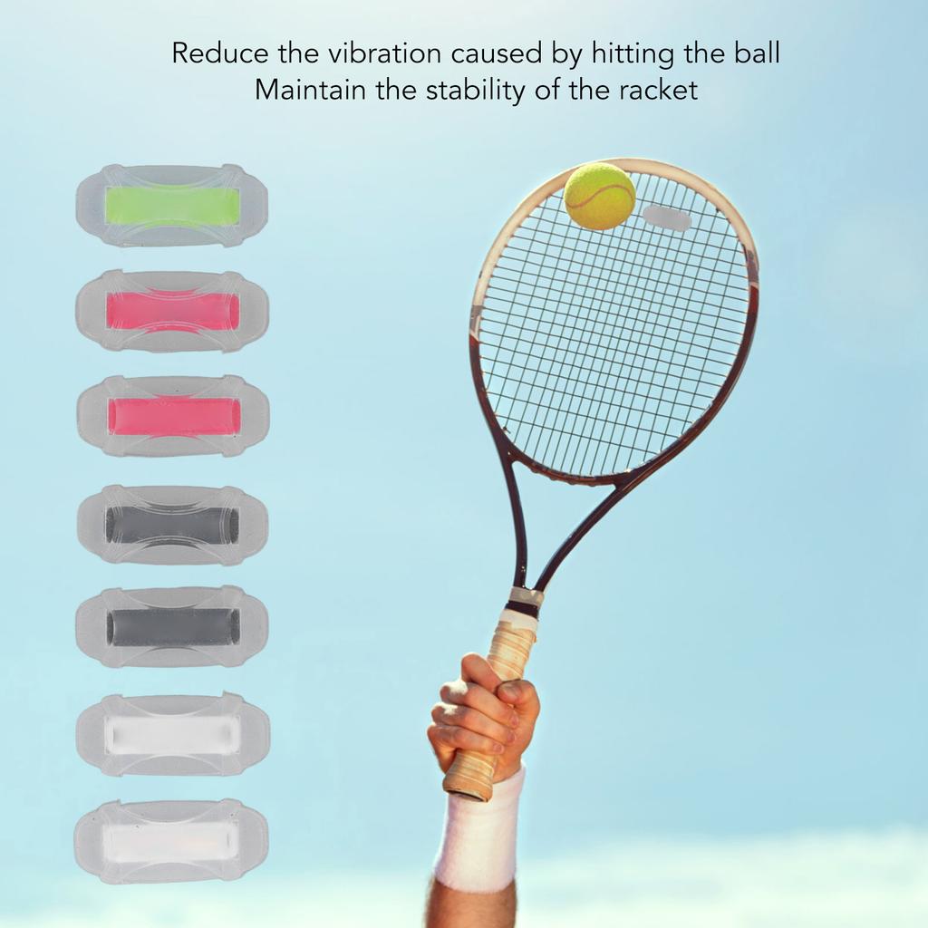 7Pcs Tennis Racquet Vibration Dampeners Anti Vibration Tennis Racket Shock Absorber