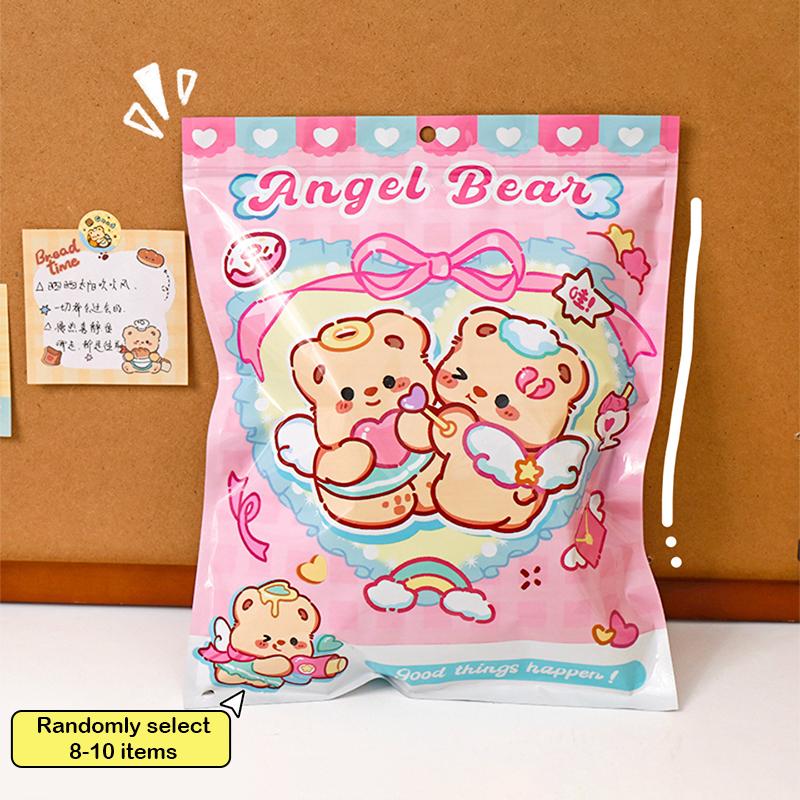 1 Sett Kreativt Søtt Liten Bjørn Skrivesett Tegneserie Skrivesaker Overraskelsespose Bursdagsgaver Morsomt Skrivesett Skoleutstyr