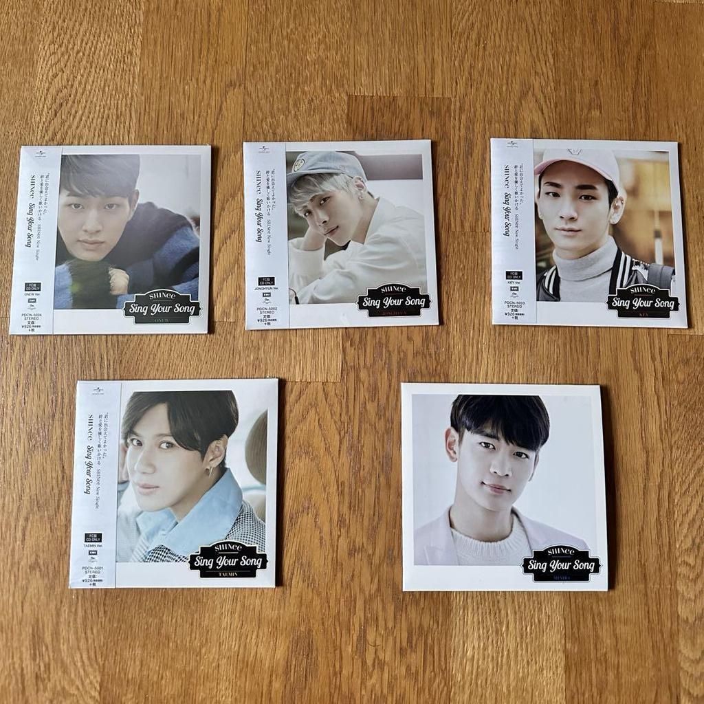 [USED] SHINee Sing your song FC version 5 member set
