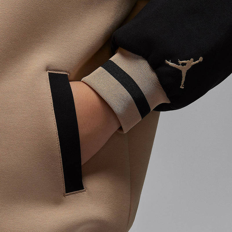 Jordan 23 Flight Series Logo Embroidered Knitted Hooded Long Sleeve With Back Print Kids Jackets IO2560-200