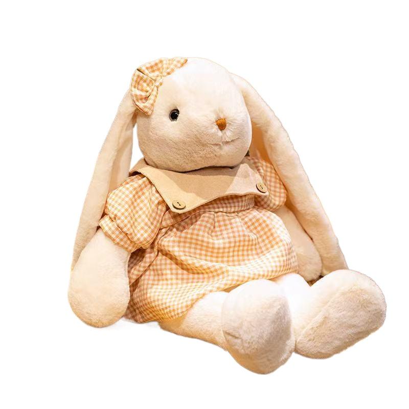30cm Simuliertes Langohr-Kaninchen Plüschtier, Figurpuppe, Cartoon Anime Niedliches Kissen, Geburtstagsgeschenkpuppe für Kinder