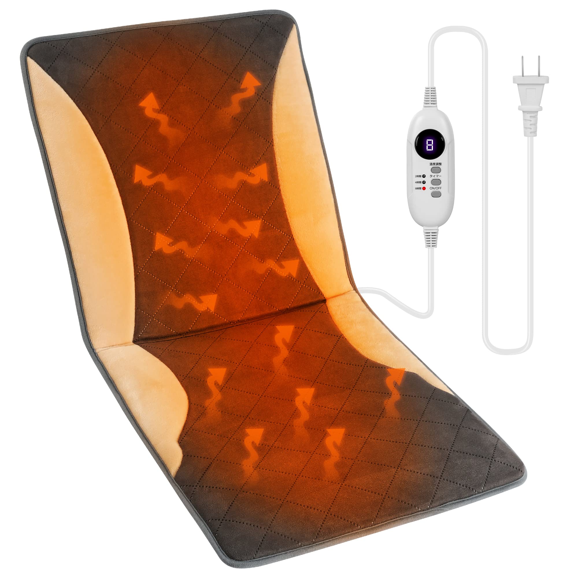 

Электроподушка ZOEDO Electric Hot, таймер энергии, электрический подогрев, холодный перегрев, легко 91 см x 40 см, широкий нагревательный коврик, [9 температур],