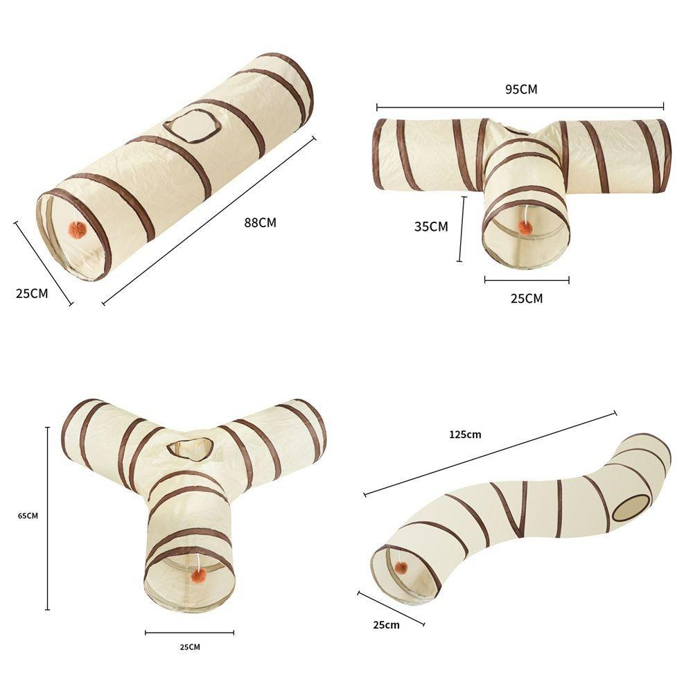 Breathable Cat Tunnel Tube Foldable Pet Fun Play Toy Portable Rabbit Guinea Pig Tent  Rabbit