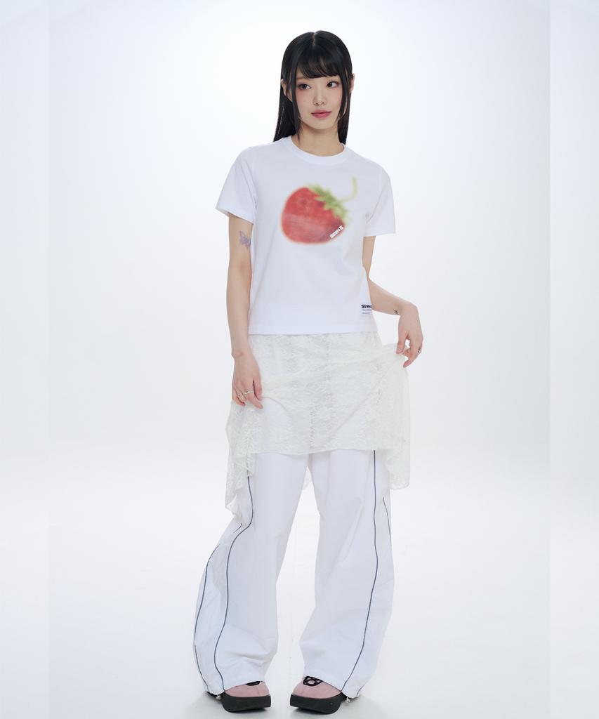 Ssobi Bubble Berry Semi-Crop Short Sleeve Tee
