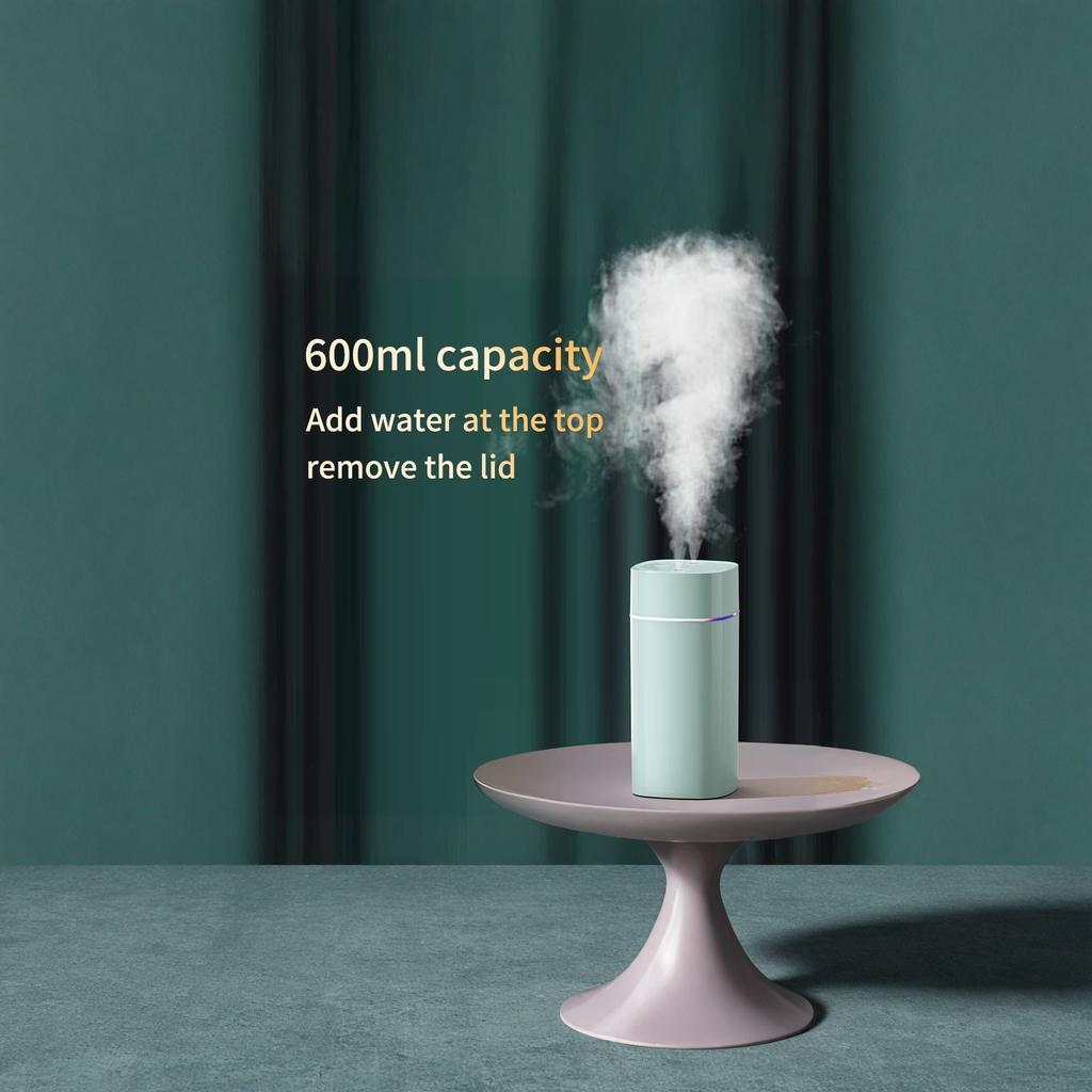 USB Humidifier Double Spray Colorful Light Nano Facial Steamer Home Gift