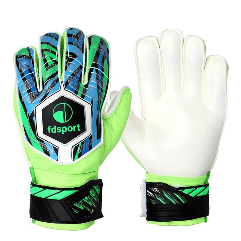 Childs Professional Goalkeeper Gloves Kids Football Latex Thickened Protection Goalkeeper Gloves Soccer Goalie Non-slip Gloves