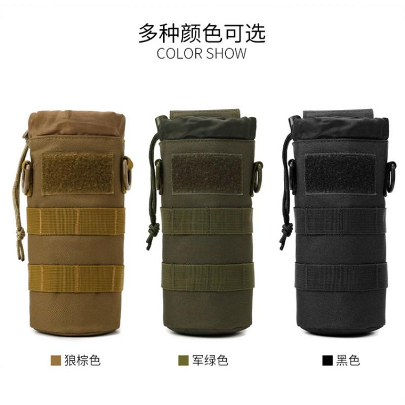 Tactical Water Bottle Pouch Hiking Camping Outdoor Gear Storage Waist Pack Accessory Bag In Camo Black Olive Brown