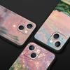 Claude Monet Jardin Peinture Art Étui de Téléphone Pour iPhone 17 16 15 Pro Max 11 12 13 14 7 8 Plus SE 2020 X XR XS Coque Souple Noir