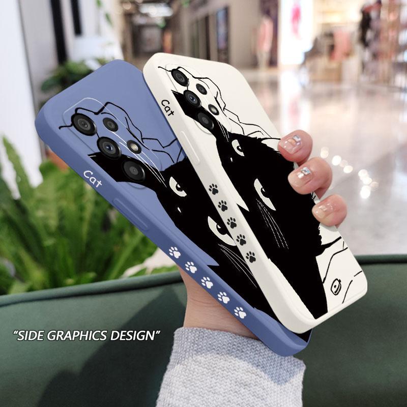 Aggrieved Cat Phone Case For Samsung A17 A56 A36 A26 A16 A06 A54 A34 A24 A14 A15 A25 A35 A55 A73 A53 A33 A23 A13 A72 A52 A32 A22