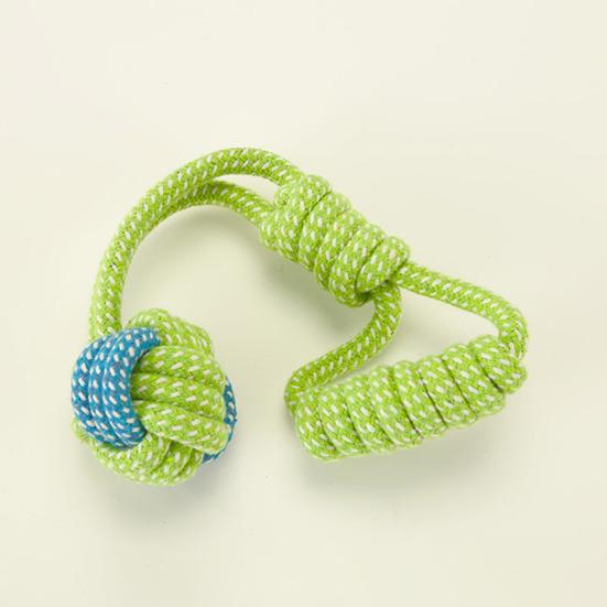 Cotton Rope Dog Toy Rope Knot Ball Dog Chew Toy Interactive Tug-of-War Dog Toy for Small And Medium Dogs Teeth Cleaning