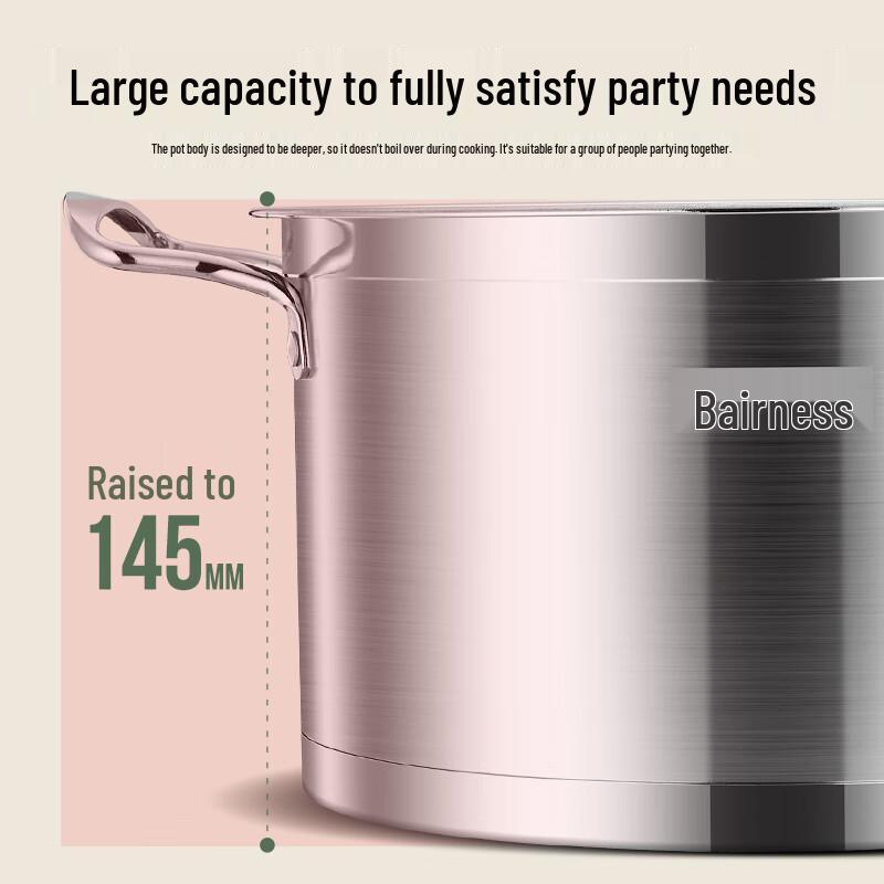 Bernice 26cm Stainless Steel 3-Tier Steamer Pot