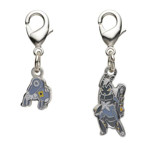 

[Pokemon] Pokemon Center National Pokedex Metal Charm - Tadbulb & Lokix (#919, #920)