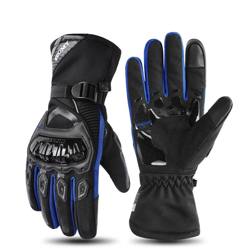 Winter motorcycle riding gloves touch screen waterproof warm electric vehicle gloves