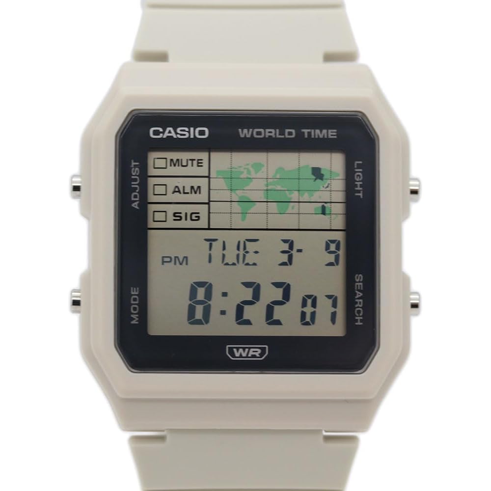 Casio Classic LF-30W-8A Digital Quartz Watch Light Gray Water Resistant Adjustable Strap