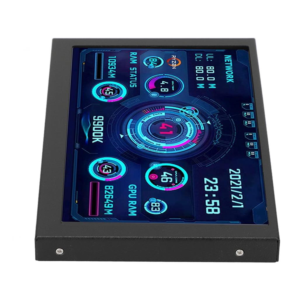 PC CPU Data Monitor 5in IPS USB C TYPE C Temperature Display PC CPU GPU RAM Data Monitor
