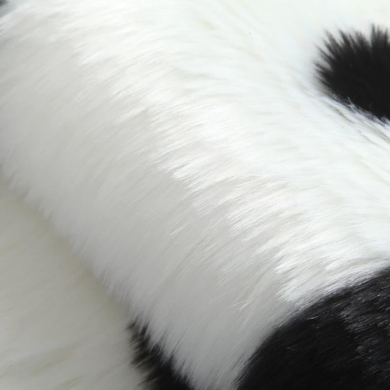 Faux Fur Rug Long-haired Panda Koala Animal-shaped Carpet Mats Living Room Bedroom Rug