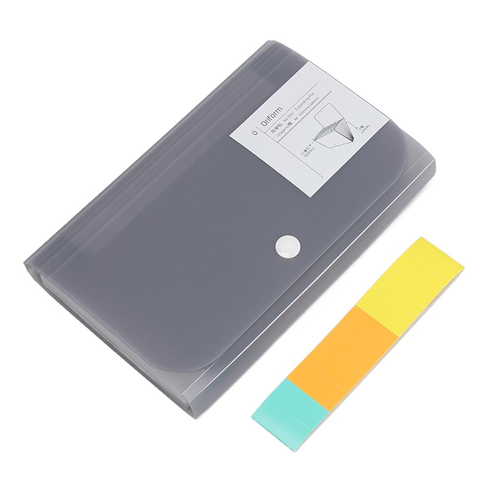 A6 Office Supplies File Case Plastic 12 Pockets Paper Organizer File Folder Document Bag