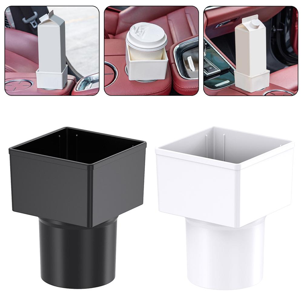 

Car Center Control Storage Box Cup Holder Console Pocket Seat Pocket Organizer Coin Collector Square білий