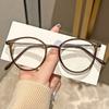 3 Pairs of Anti-Blue Light Reading Glasses Retro Oval Style UV Filtering, High-Definition Lenses+1.0~+4.0