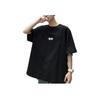 Li Ning SS22 Sakura Collection Solid Color Round Neck Casual Short Sleeve T-Shirt Unisex Tops Black AHSS917-3