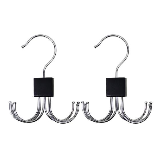 1/2Pcs Belt Hanger Closet Organizer 360-Degree Rotatable Strong Load-bearing Belt Display Rack Storage Holder
