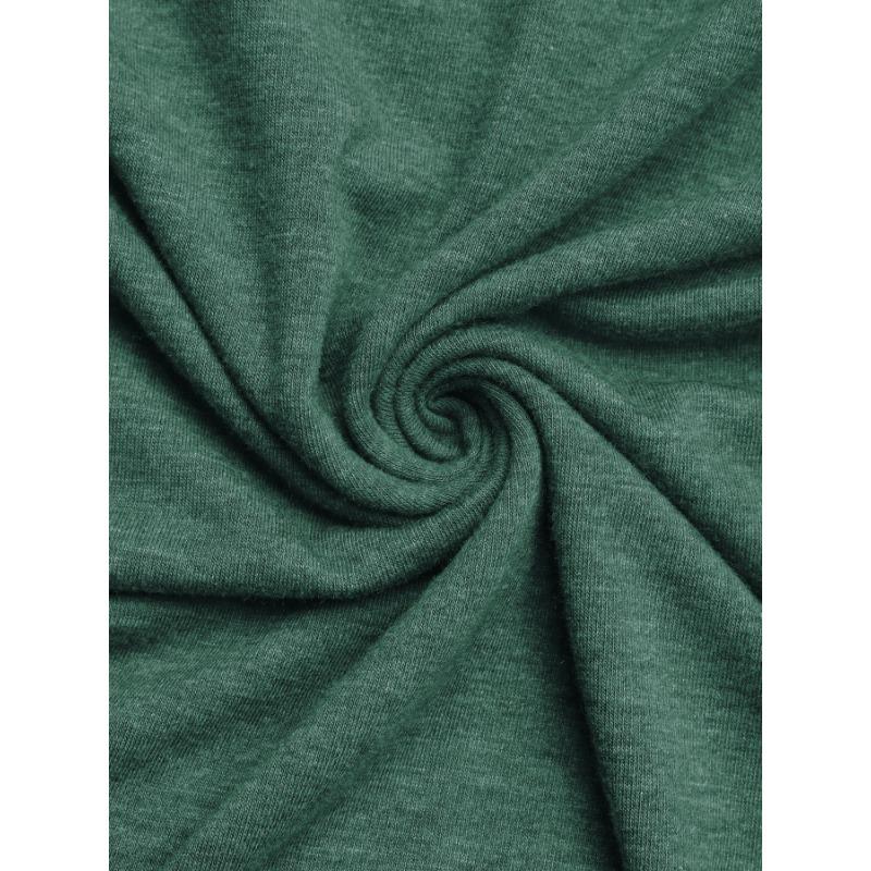 Damski prosty wygodny top bez rękawów z okrągłym dekoltem w jednolitym kolorze