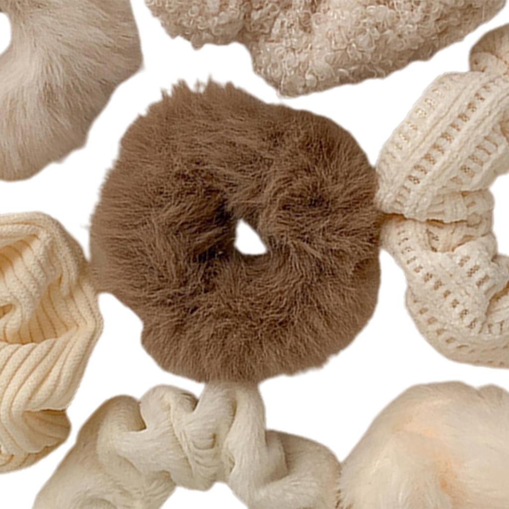 Pack of 7 Stylish Women Hair Ties Scrunchies for Girls Wedding