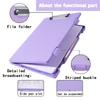 Clipboards with Storage, Plastic Storage Clipboard with Low Profile Clip, Binder Clipboard Folder Side-Opening,Office Supplies