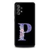 Letters Purple Flower Phone Case For Samsung Galaxy A17 A07 A55 A35 A25 A15 A05 A33 5G A31 A23 A21s A13 A41 A73 A53 A51 A71Cover